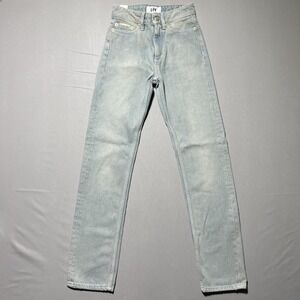 Eytys Cypress Jeans Womens 24x31 Light Wash Regular Straight Leg Denim Italy